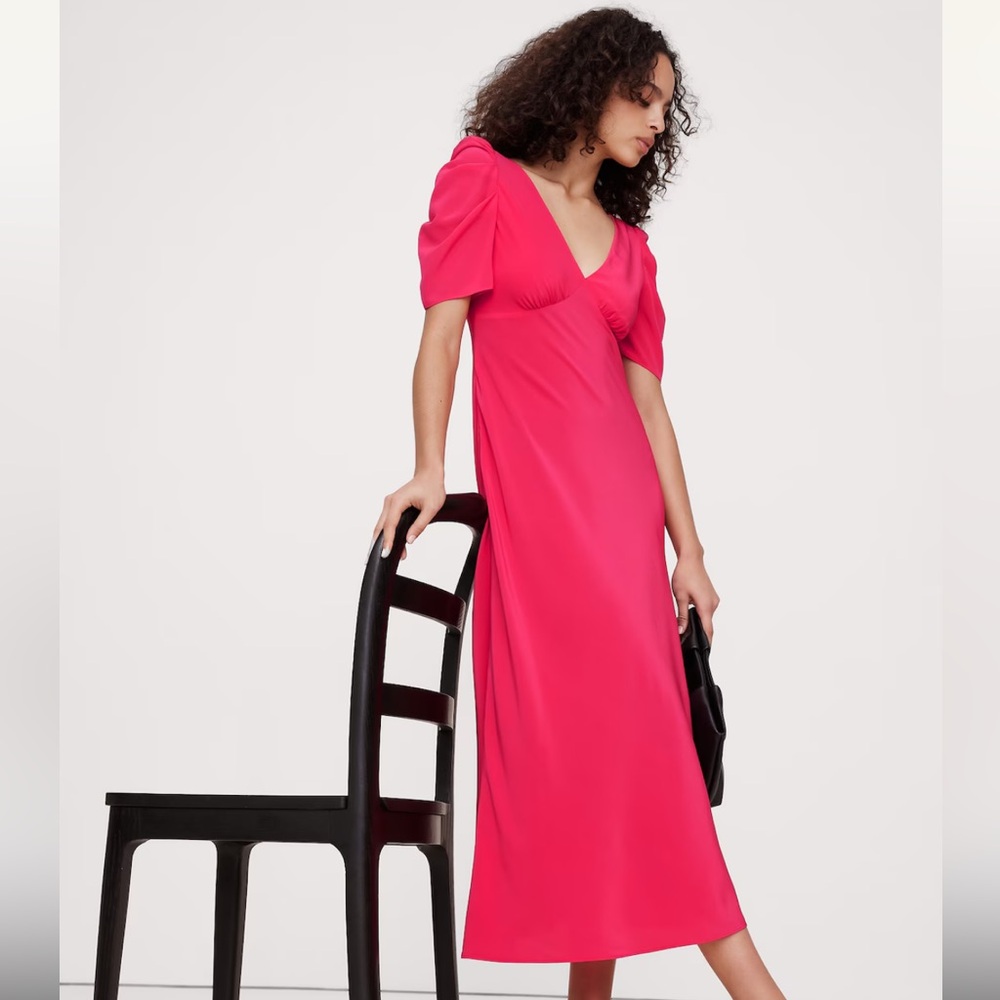 BR MATTE SILK MAXI DRESS